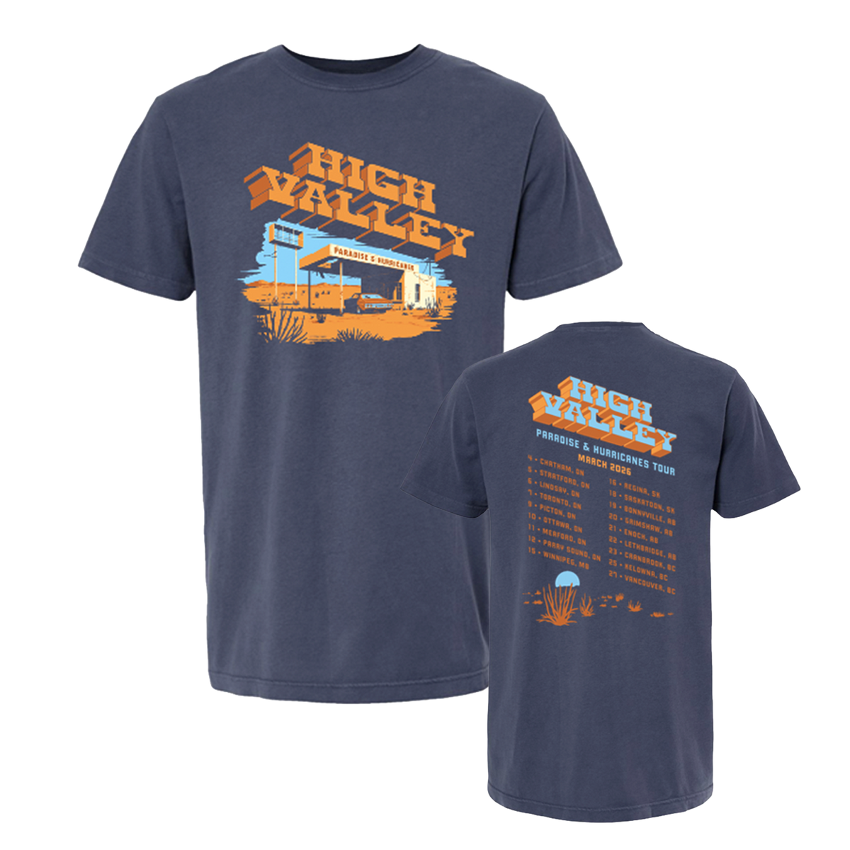 "Paradise & Hurricanes" Tour Tee